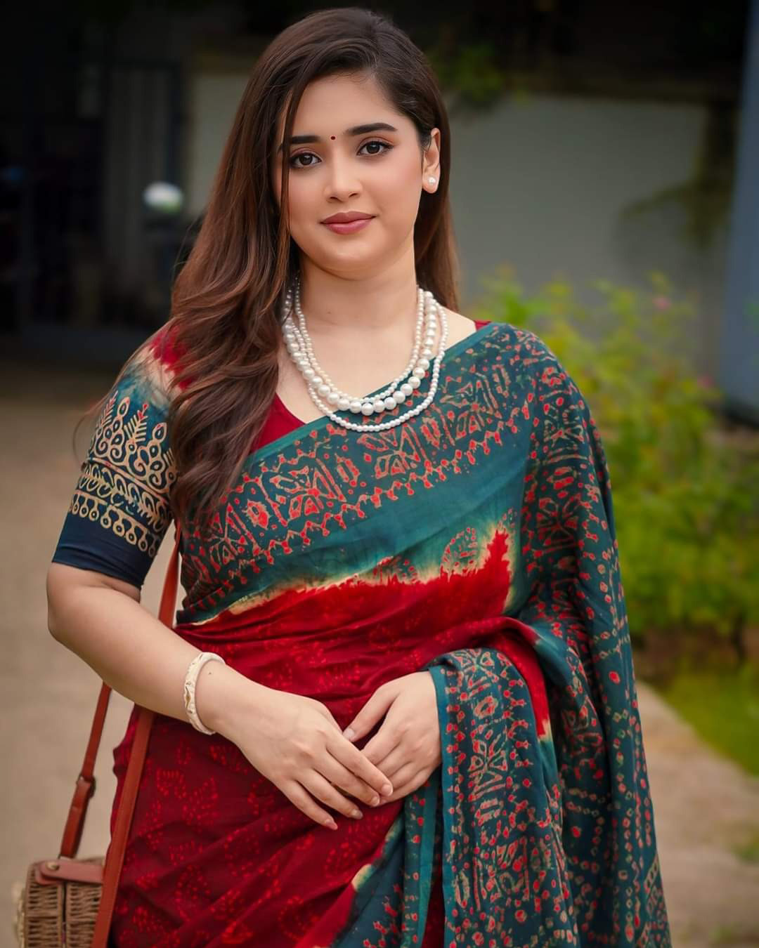 4 সেমি মসলিন” শাড়ি BUS-225 - Image 1